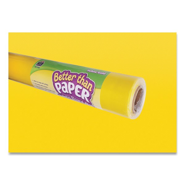 Teacher Created Resources Better Than Paper Bulletin Board Roll, 4 ft x 12 ft, Yellow Gold TCR77369